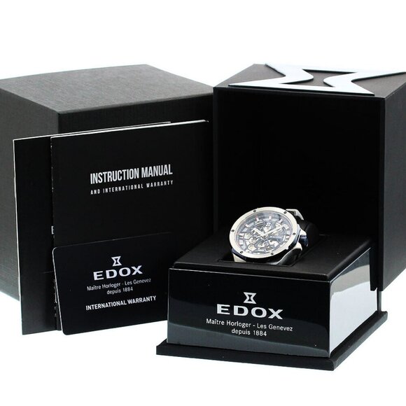 EDOX Delphin Meccano 85303-357BUCAB-BUIRB Automatic Men's Watch - Picture 12 of 12
